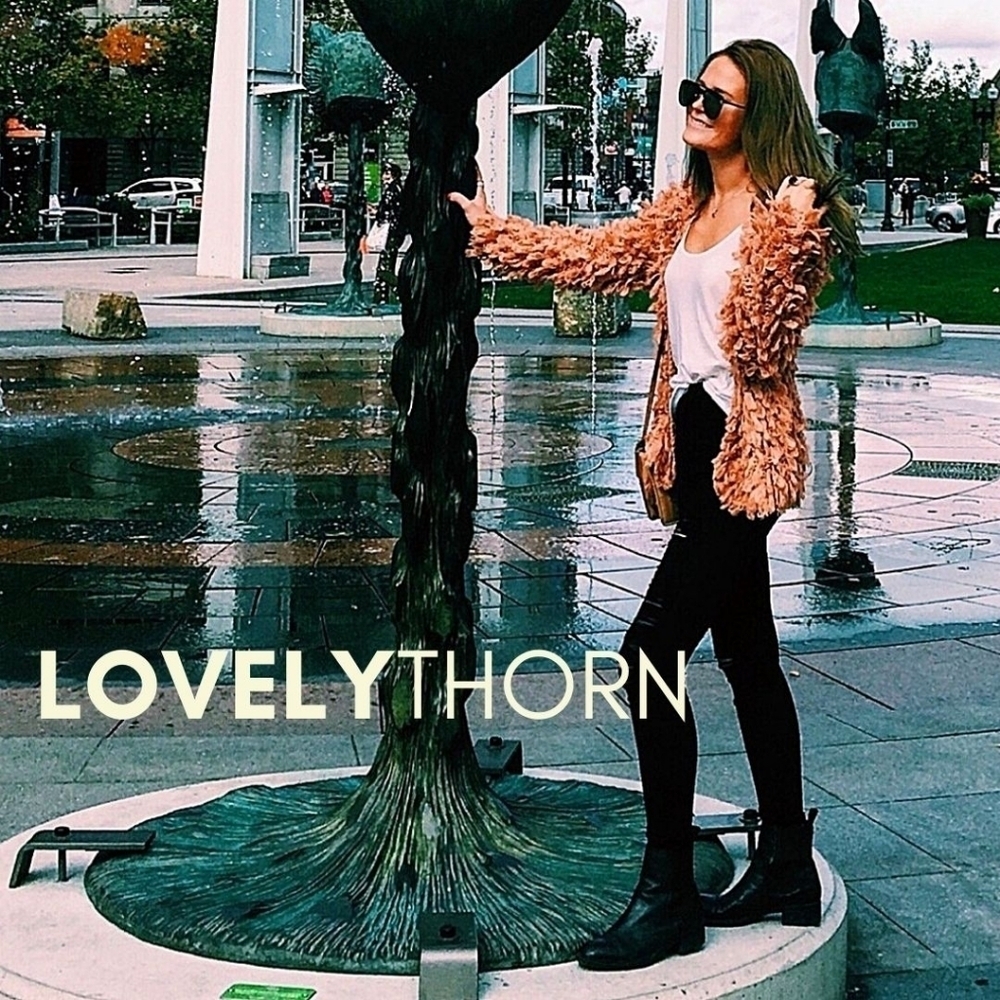 TULAROSA // ltd ed shaggy loop knit belted cardigan peachy nude - Picture 3 of 4